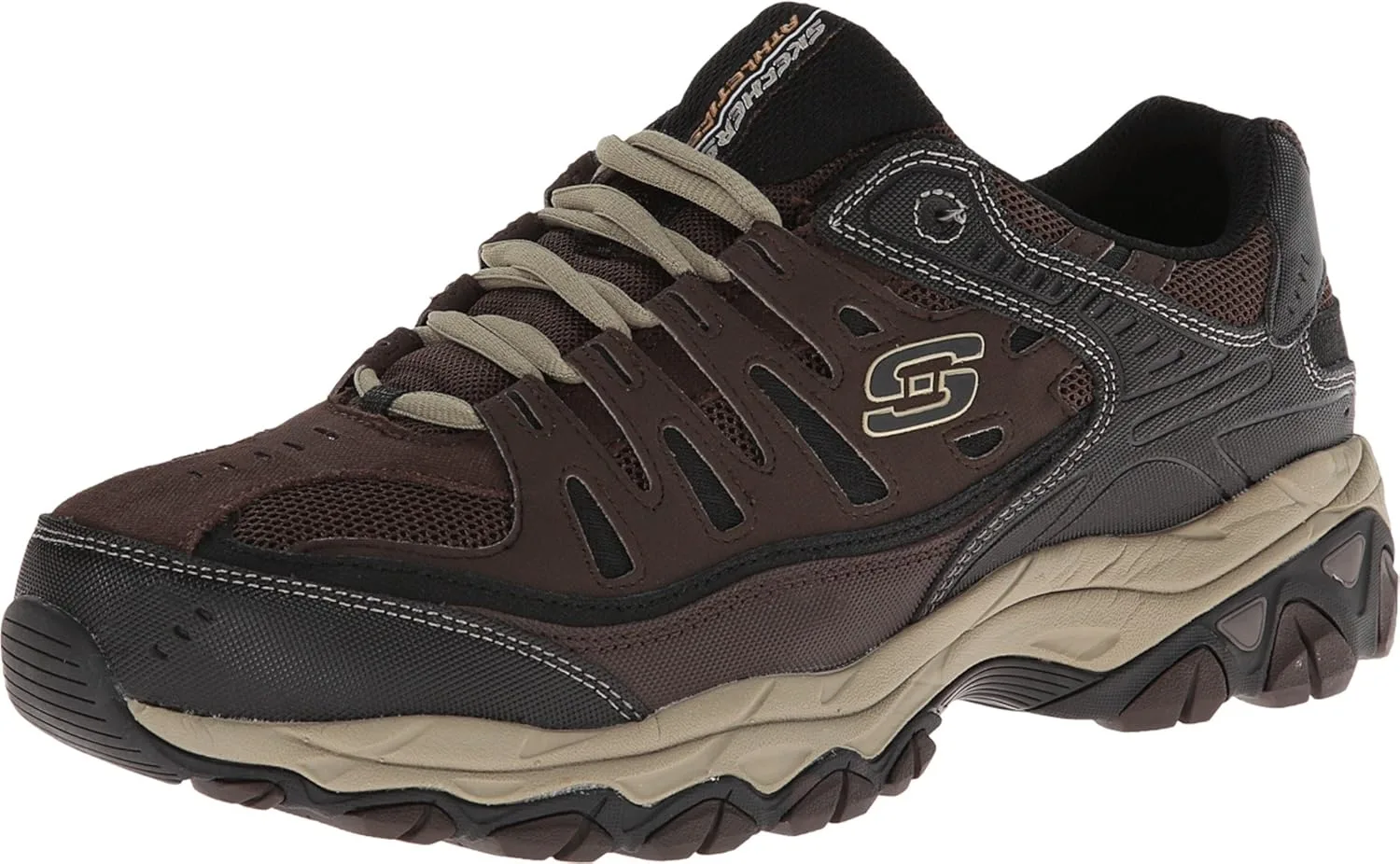 Мужские кроссовки Skechers Sport Afterburn Memory Foam Lace, коричневый