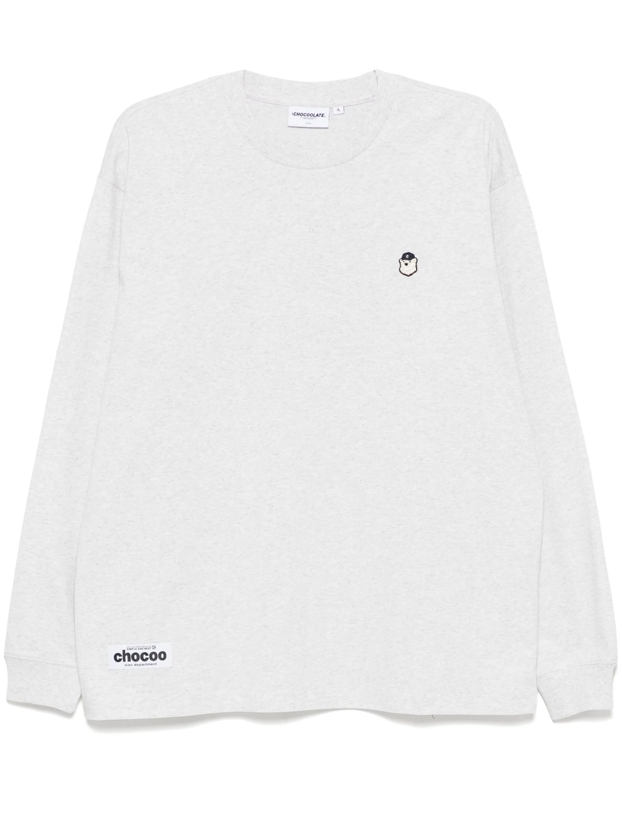 

Футболка с нашивкой-логотипом Chocoolate, серый