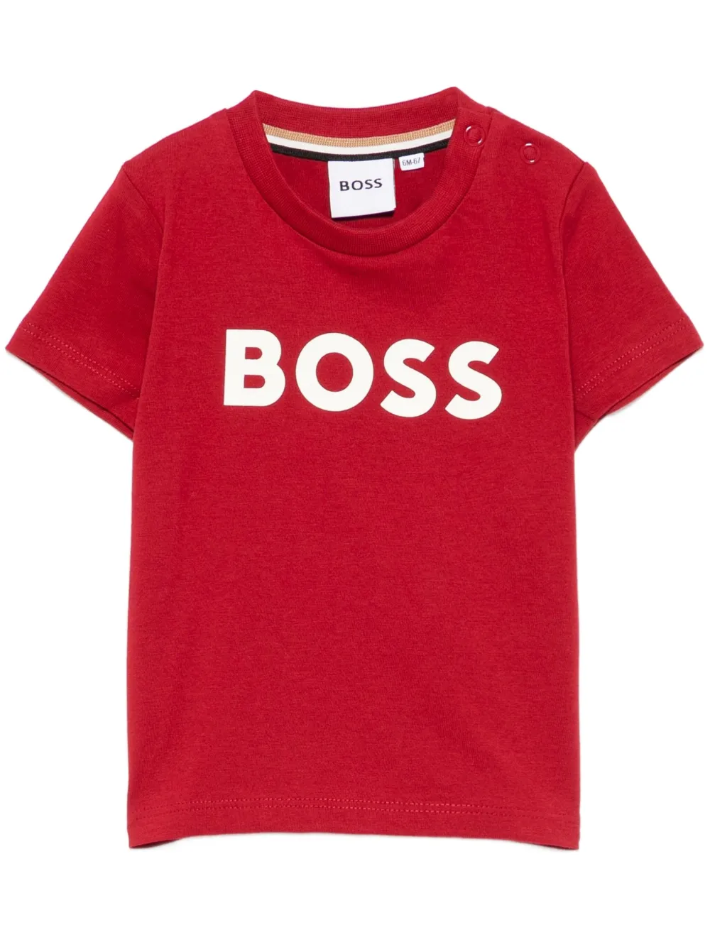 

Футболка с логотипом BOSS, красный