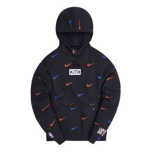 

Толстовка x nike new york knicks aop hoodie 'black' Kith, черный