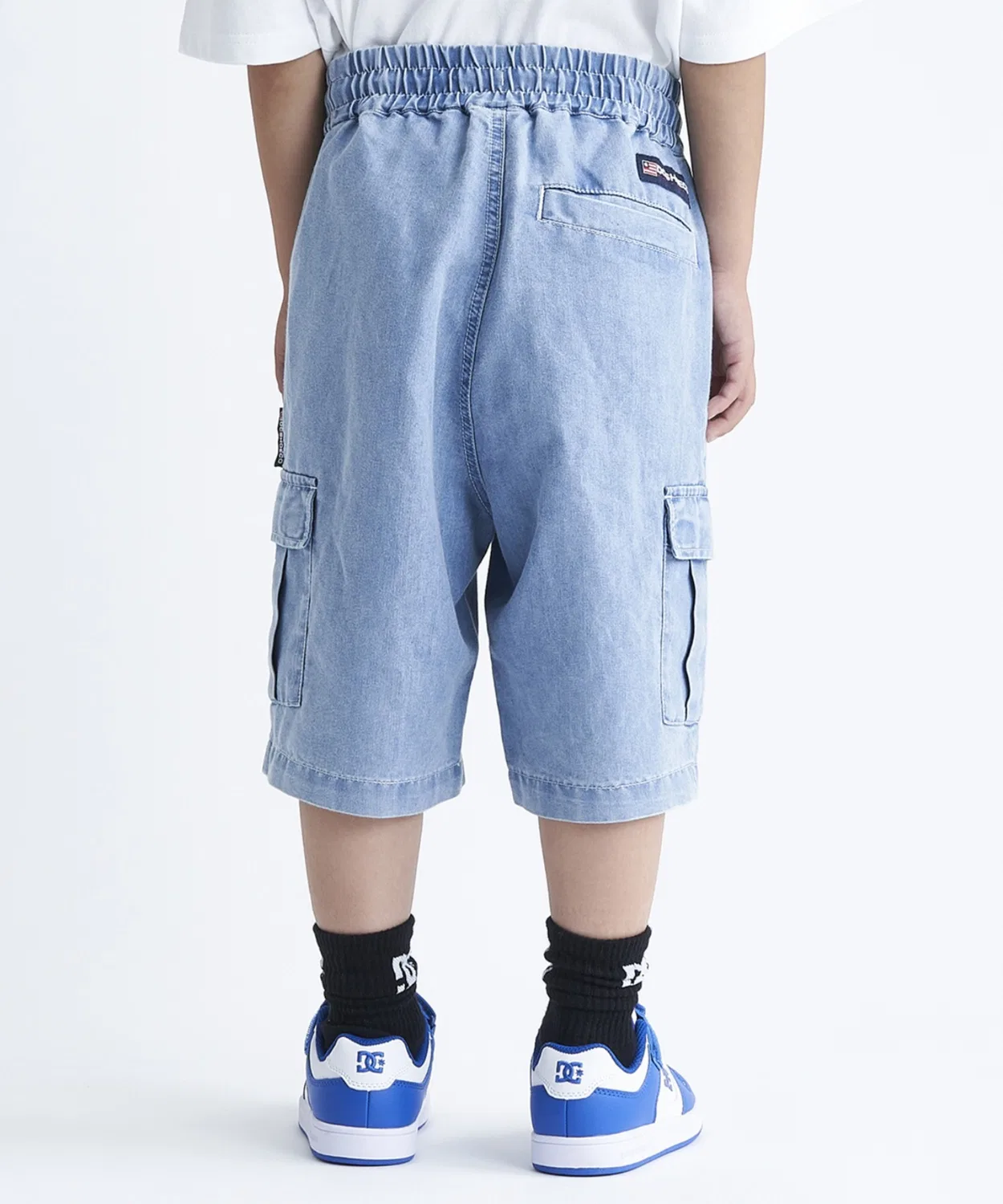 Шорты карго детские DC Shoes 24 KD Wide Cargo Short, черный — фото 3