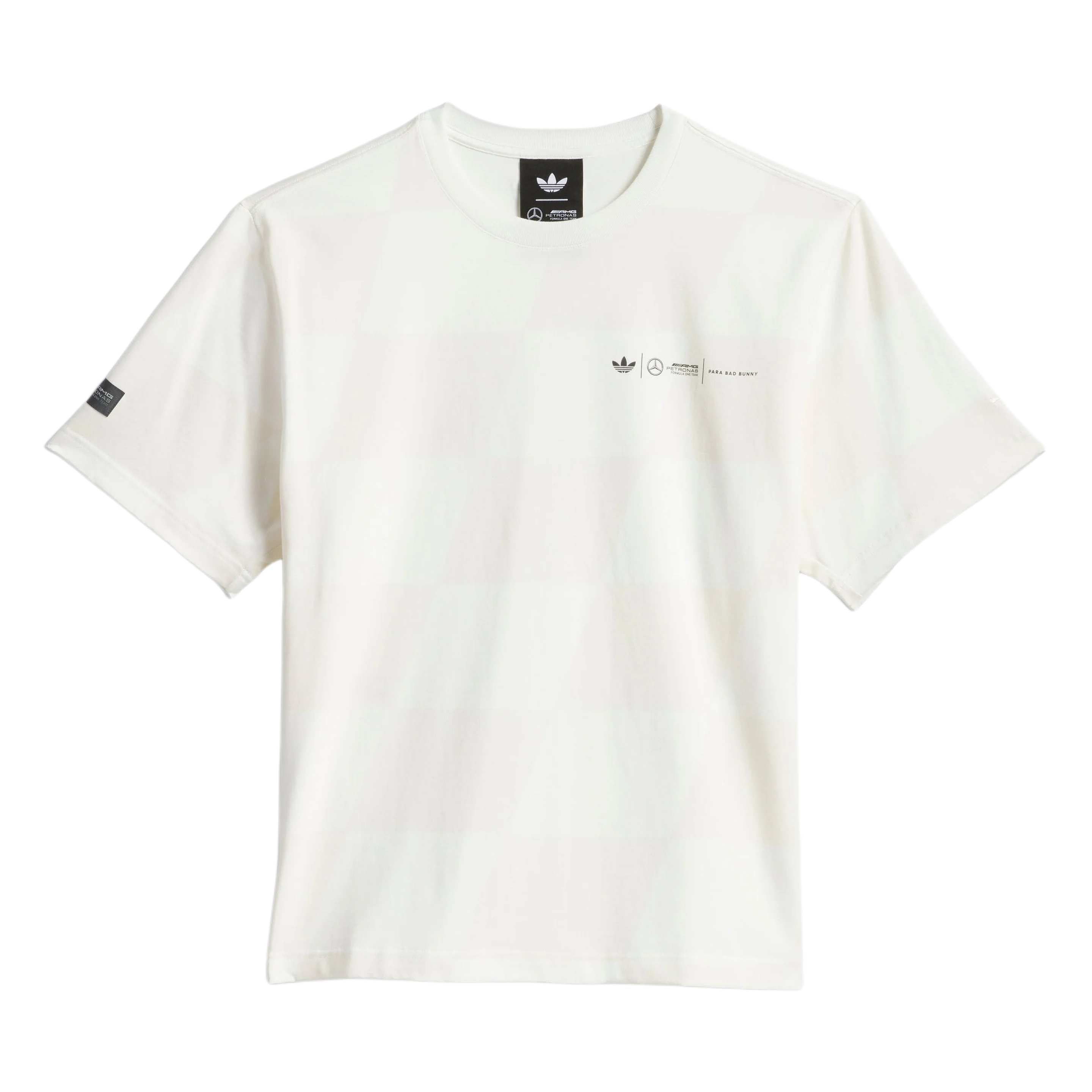 Футболка Bad Bunny X Mercedes AMG PETRONAS F1 FW25 Unisex Adidas Originals, белый