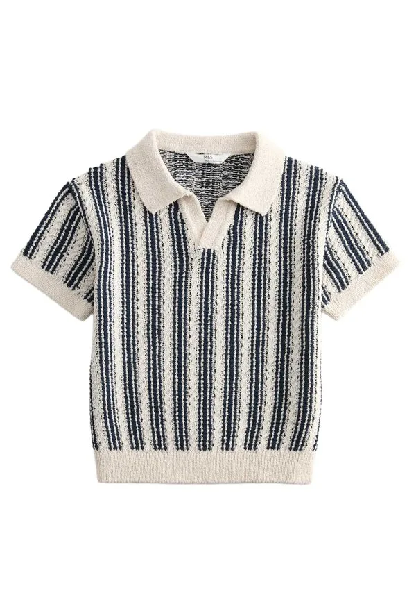 Рубашка-Поло Marks & Spencer, Navy Mix