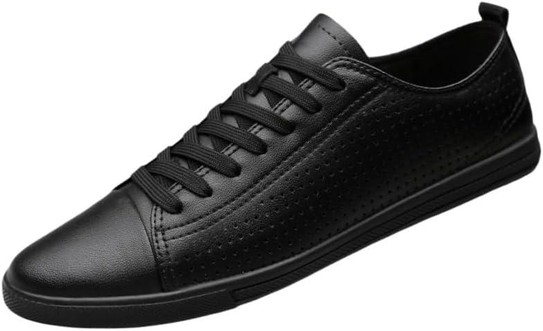 

Мужские кроссовки для активного отдыха - плоская подошва, дышащая сетка, стильный дизайн и легкость для повседневной носки Fusecottc, черный