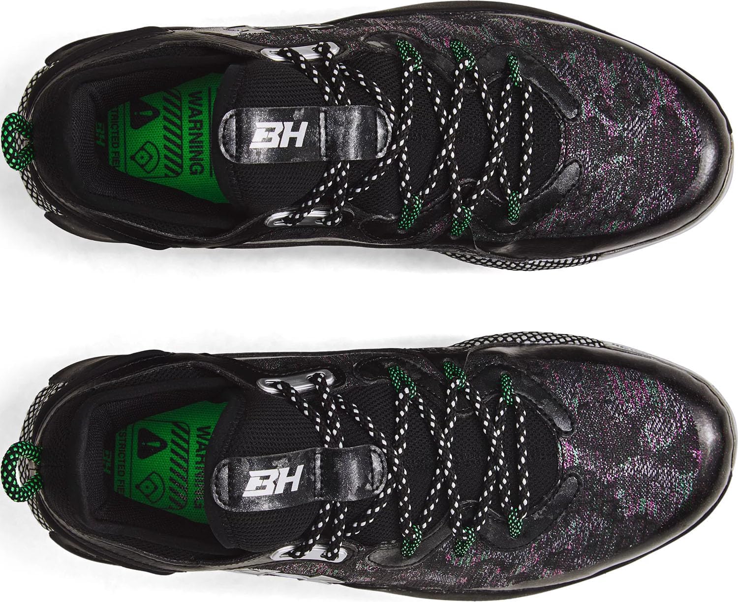 Under Armour мужские бейсбольные бутсы UA Harper 8 Low ST - высокая энергоотдача и максимальное сцепление, Black/Metallic Silver - 001 — фото 2