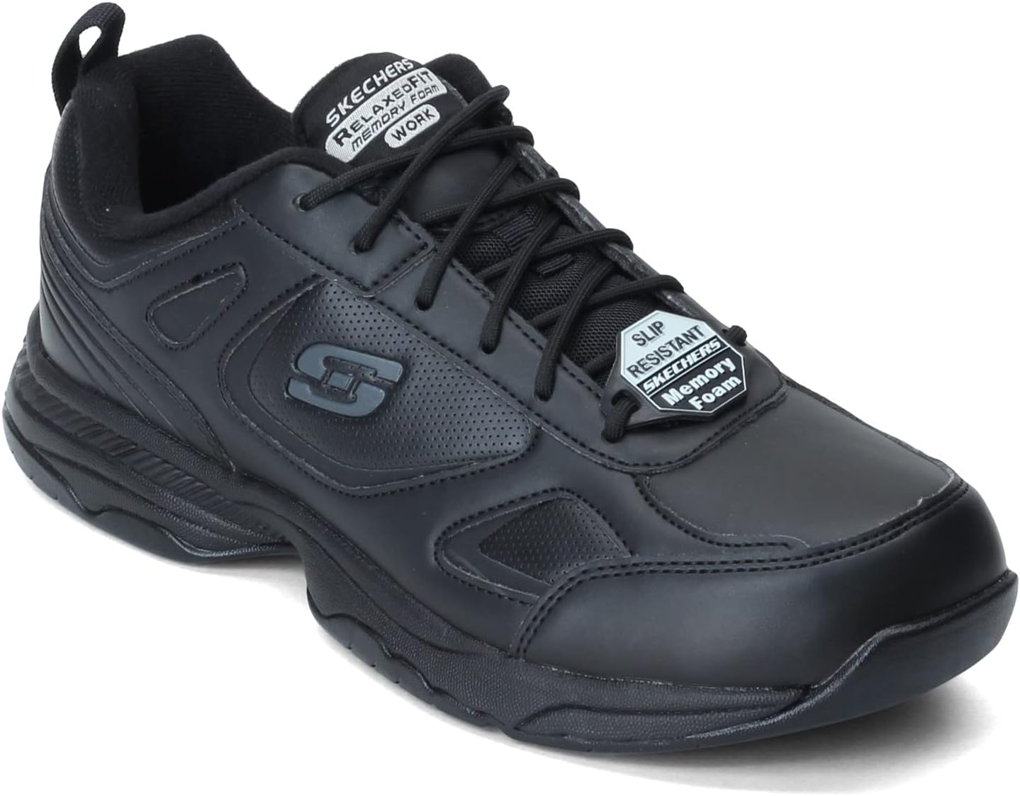 Женские слипоны Skechers Carbix с эластичной шнуровкой, черный — фото 2