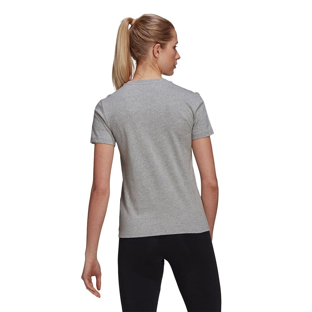Футболка adidas Sportswear Essentials Slim 3 Stripes, серый — фото 2