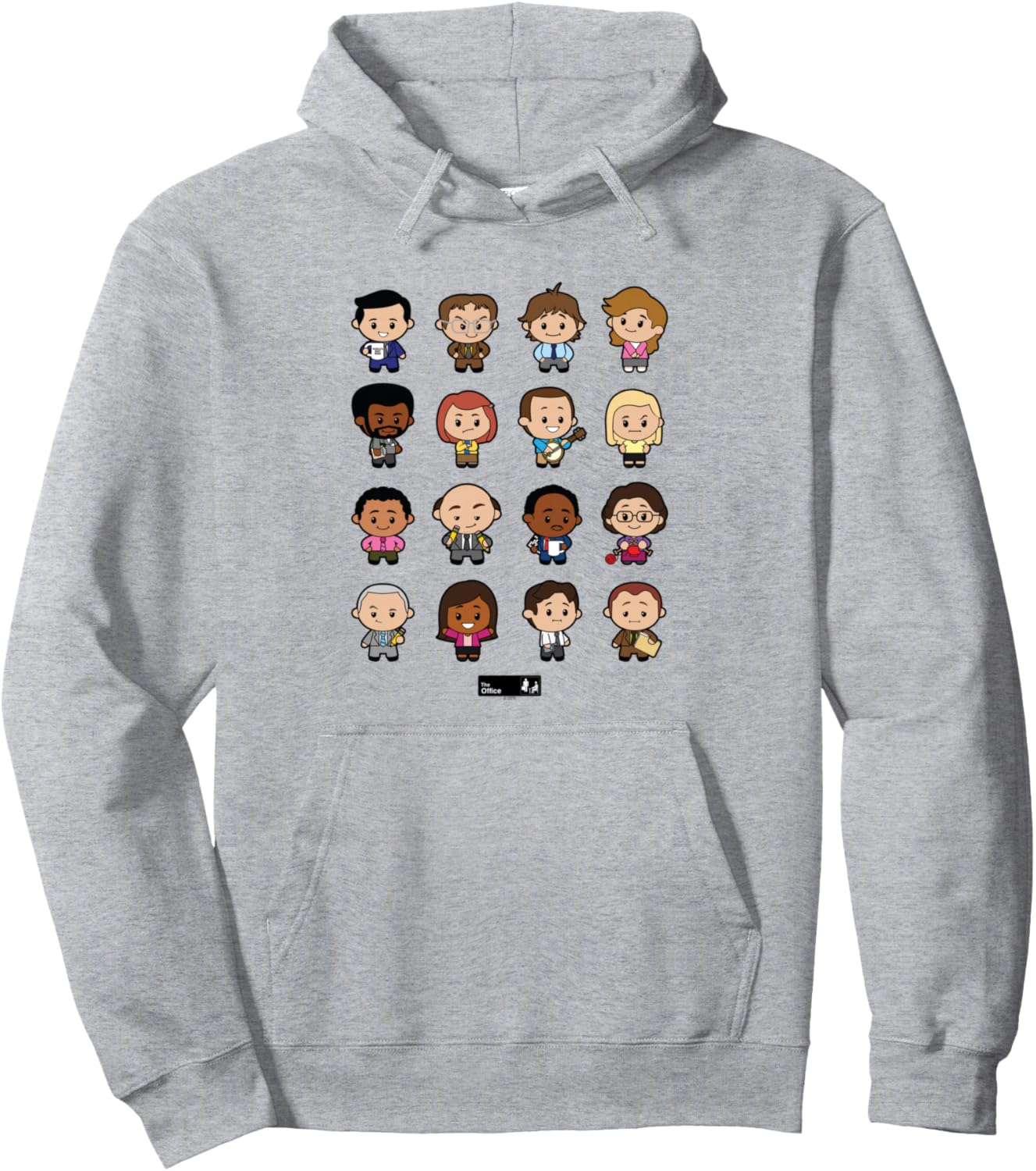 

Милая толстовка с изображением офисного персонажа Nbc, серый
