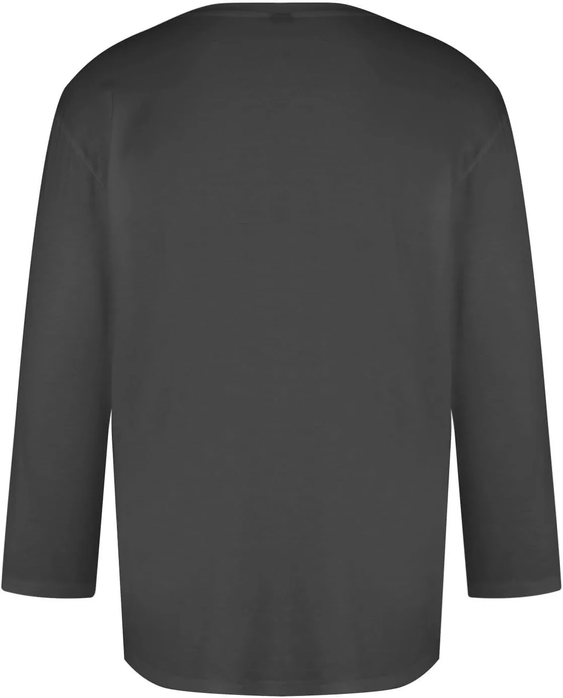 Футболка с рукавом 3/4, легкая, однотонная, Athletic, темно-серый — фото 3