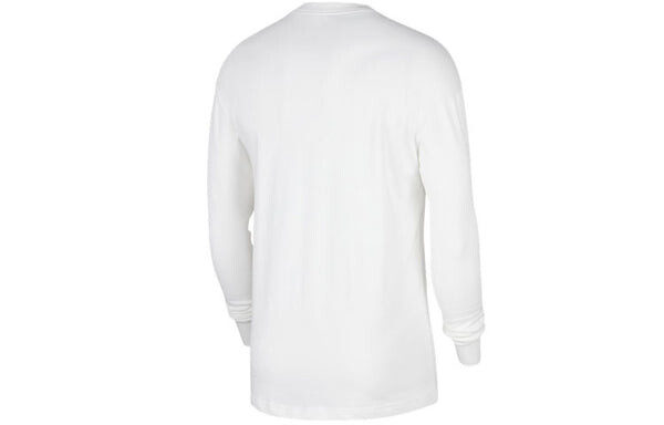 Толстовка Air Jordan Sport Dna Logo Casual Sports Round Neck Pullover White, белый — фото 2