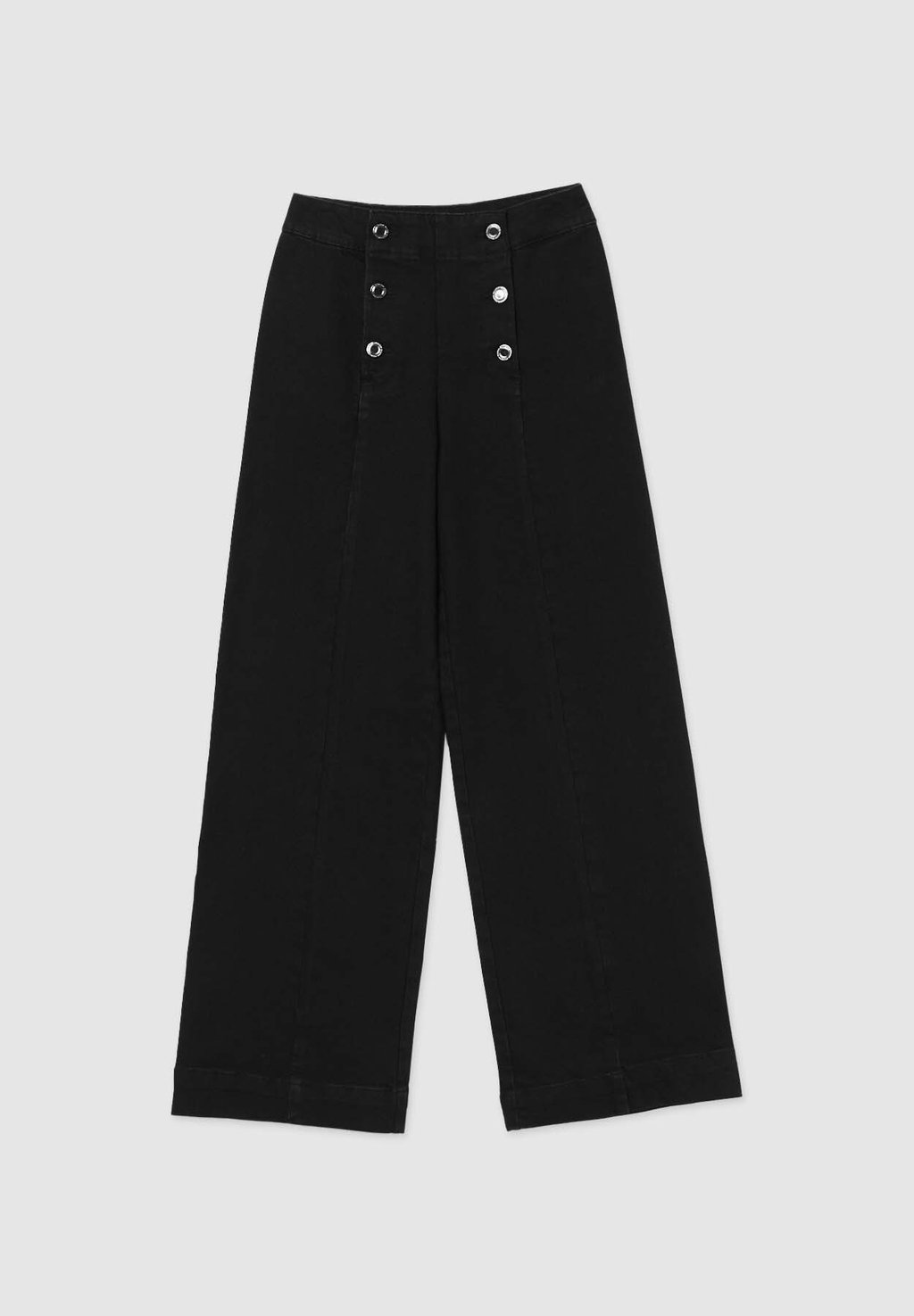 

Расклешенные джинсы WIDE LEG CON BOTTONI Calliope, черный деним