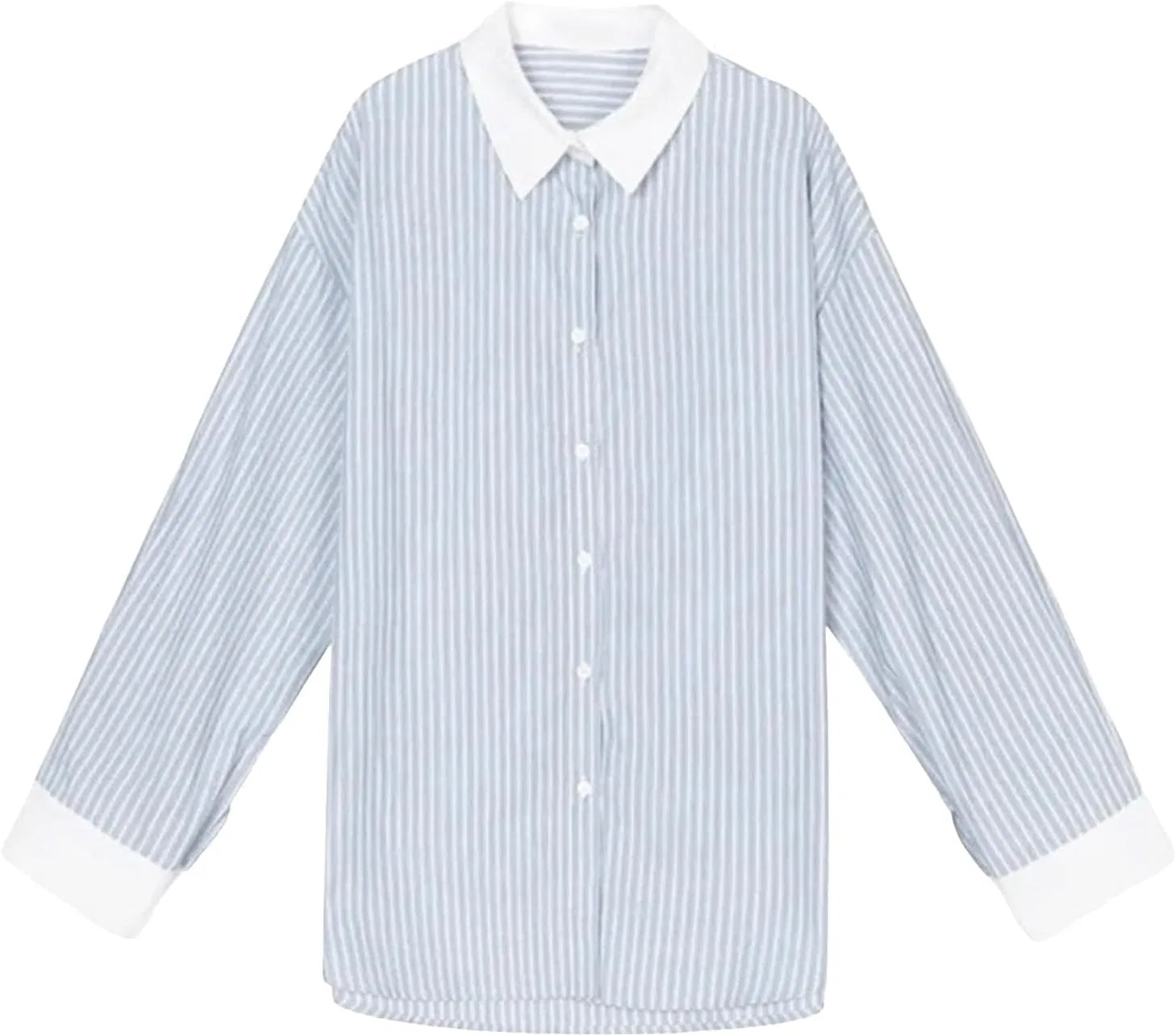 Блуза с длинным рукавом, полоска, из коллекции Casual, синий — фото 4