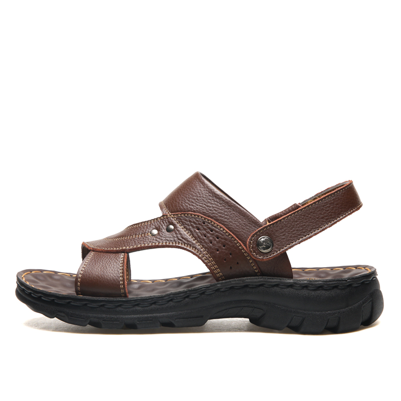 

EGCHI Мужские пляжные сандалии коричневые, цвет Brown