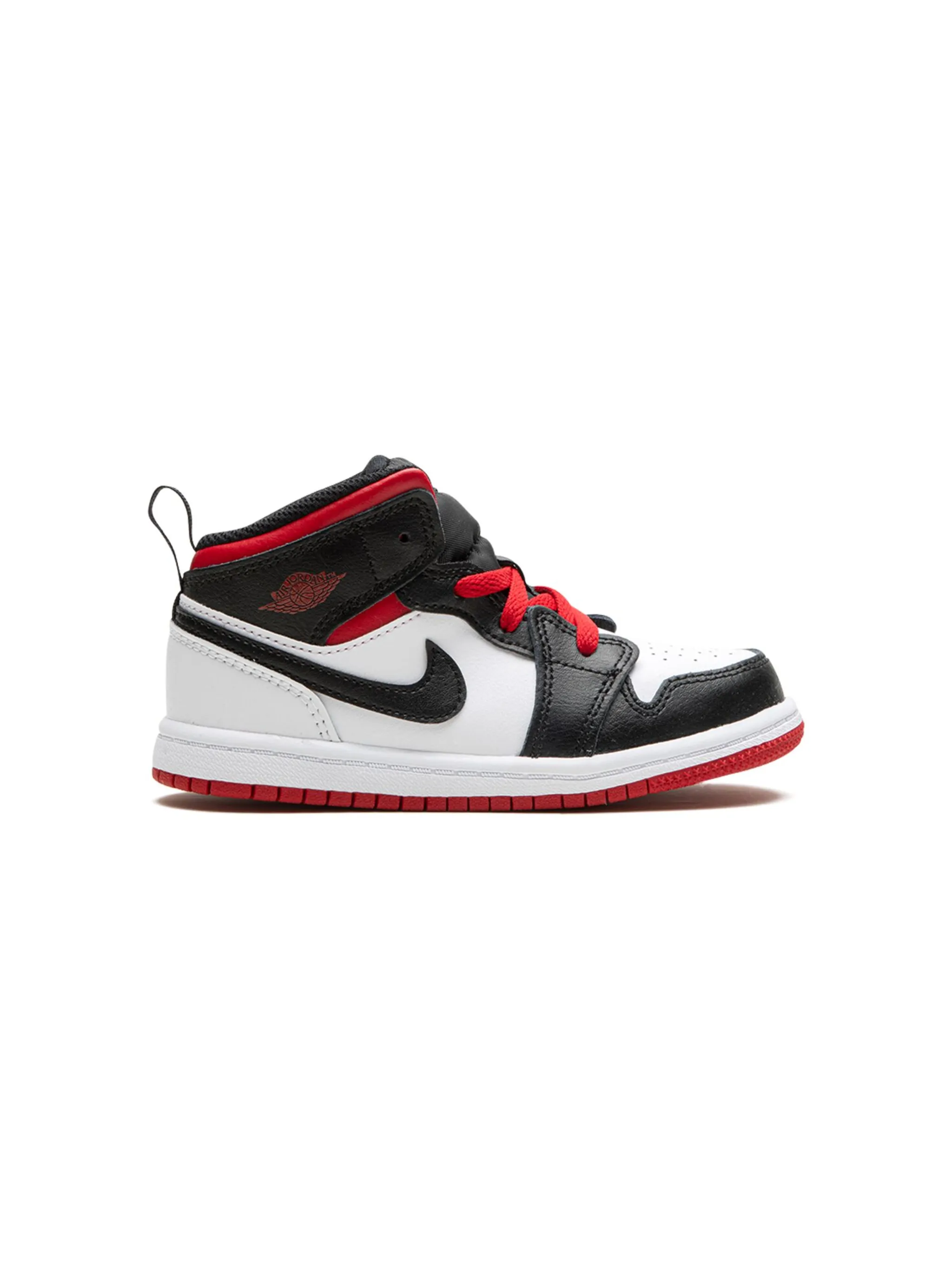 Кроссовки Air Jordan 1 Mid White/Gym Jordan Kids, белый — фото 2