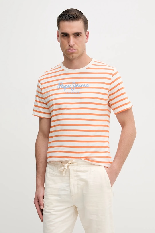 

Хлопковая футболка Pepe Jeans, белый