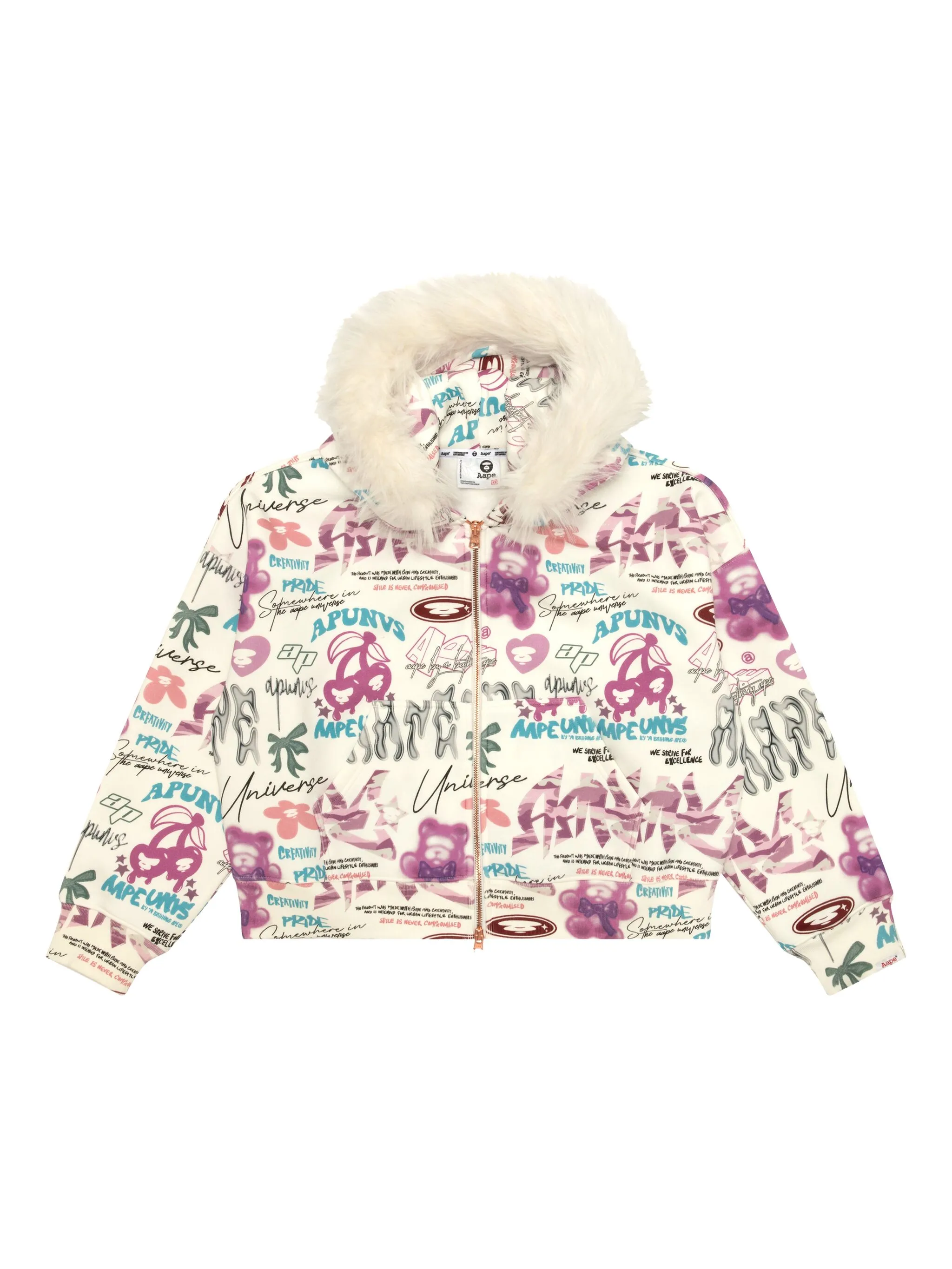 

Худи с графичным принтом Aape By A Bathing Ape, нейтральный