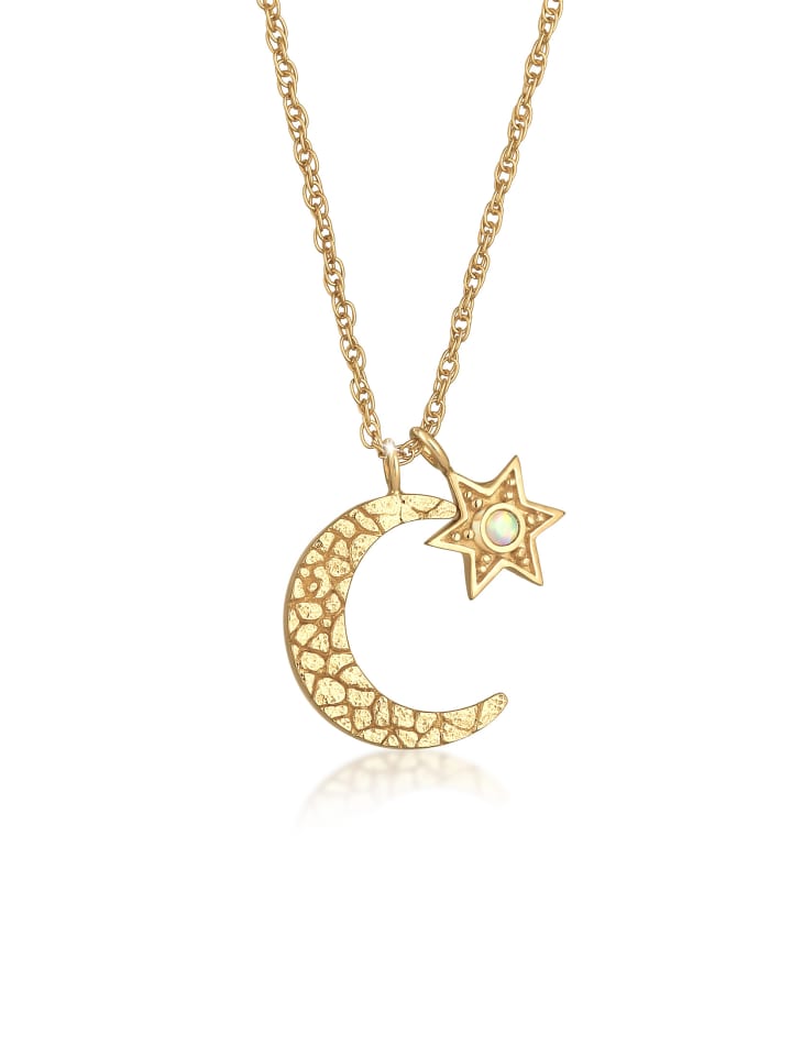 

Elli Колье из серебра 925 пробы с изображением полумесяца, звезд и звезды в золотом исполнении
