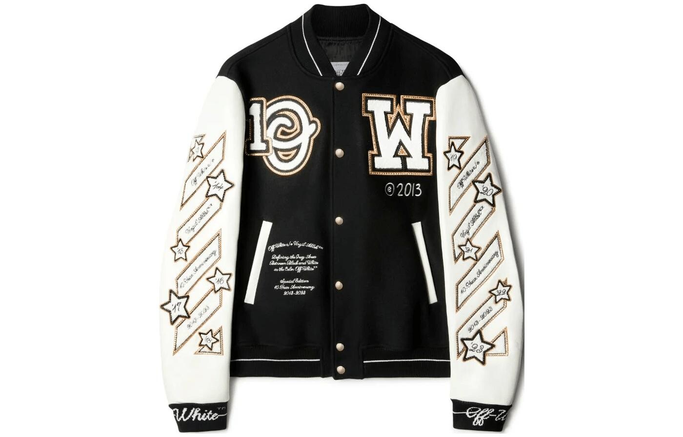 

Куртка Logic Varsity Off-White, черный