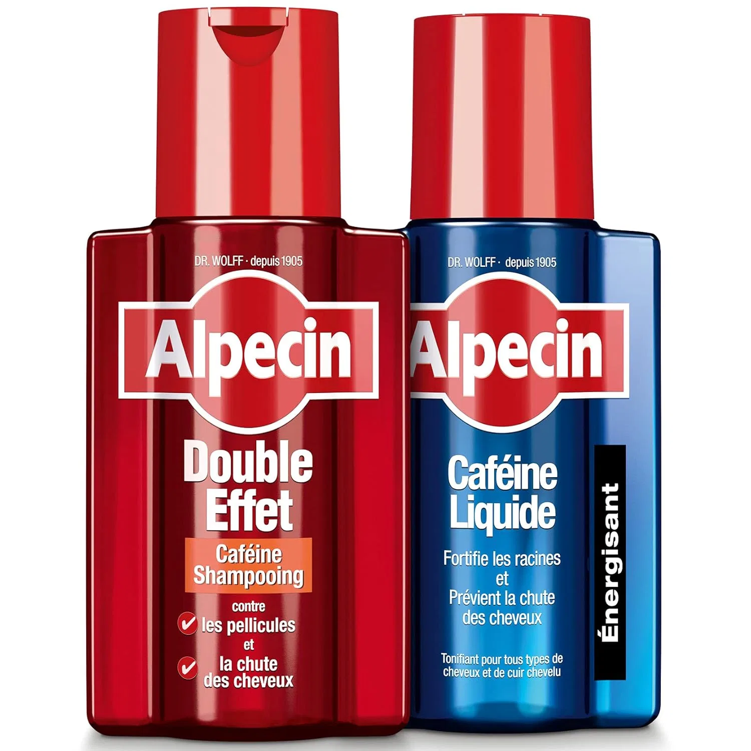 Набор Alpecin: кофеиновый шампунь «Double Effect» 200 мл + кофеиновый лосьон «Caffeine Liquid» 200 мл Alpecin