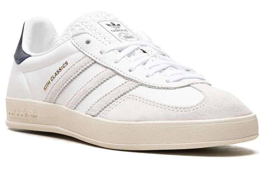 Adidas Gazelle Indoor Kith Classics White Navy Adidas Originals, Белый Синий — фото 3