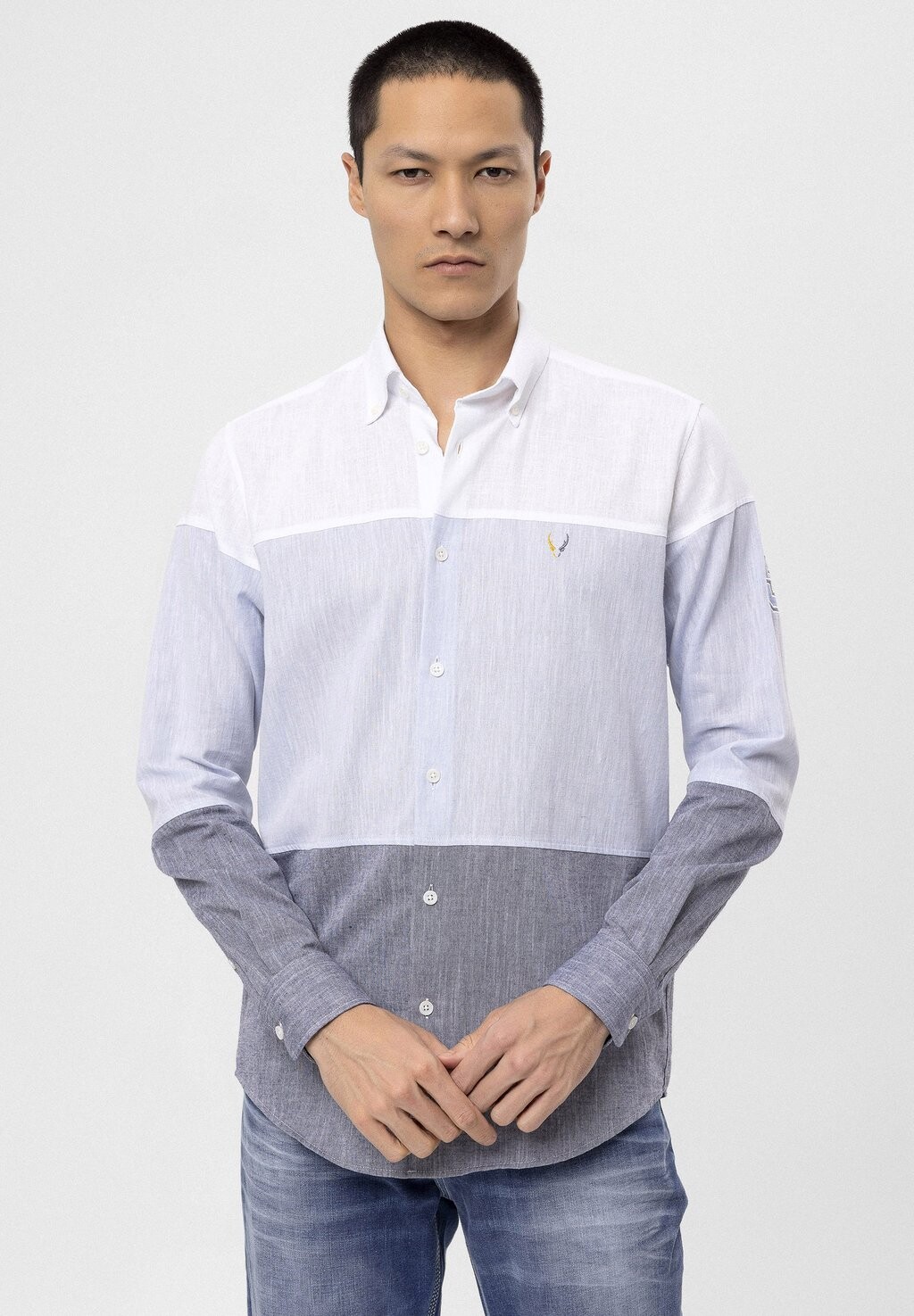 

Рубашка By Diess Collection, цвет white grey