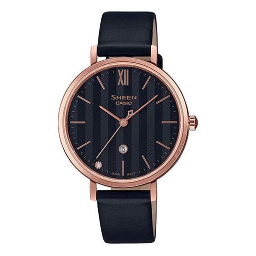 

Часы CASIO SHEEN Quartz Waterproof Sapphire Crystal Black Analog, черный