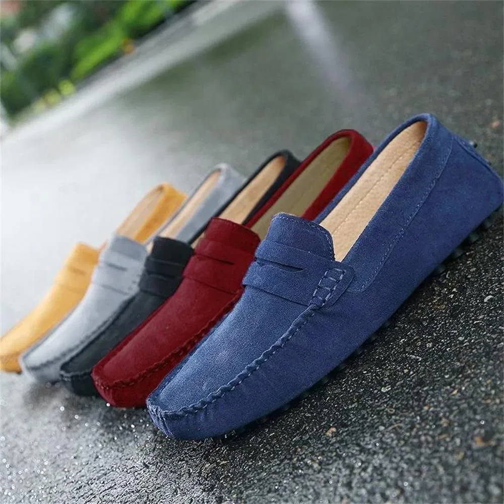 Лоферы мужские повседневные Adhdyuud Penny Loafers, синий — фото 4