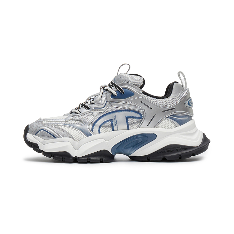 

Champion Низкие массивные кроссовки Sharktooth Shoes Power Armor, мужские, серебристые, белые/голубые, агатовые