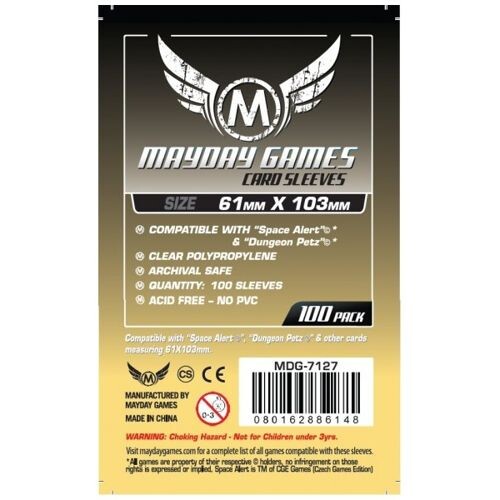 

Чехол для карточек 100 Mayday Clear Card Sleeves 61Mm X 103Mm Mayday Games