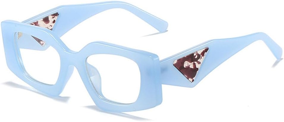 

Уникальные многоугольные солнцезащитные очки для женщин, винтажные солнцезащитные очки для мужчин, модные панк-очки, широкие дужки, защита от УФ-излучения UV400, модные солнцезащитные очки TYUVIVO, C11blue-clear