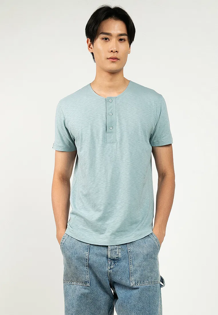 Футболка с коротким рукавом, Grandad Jersey, Merchant Superdry, синий