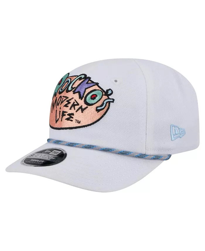 

Белая шапка Rocko's Modern Life Multi Rope 9SEVENTY Stretch-Snap для мальчиков и девочек New Era