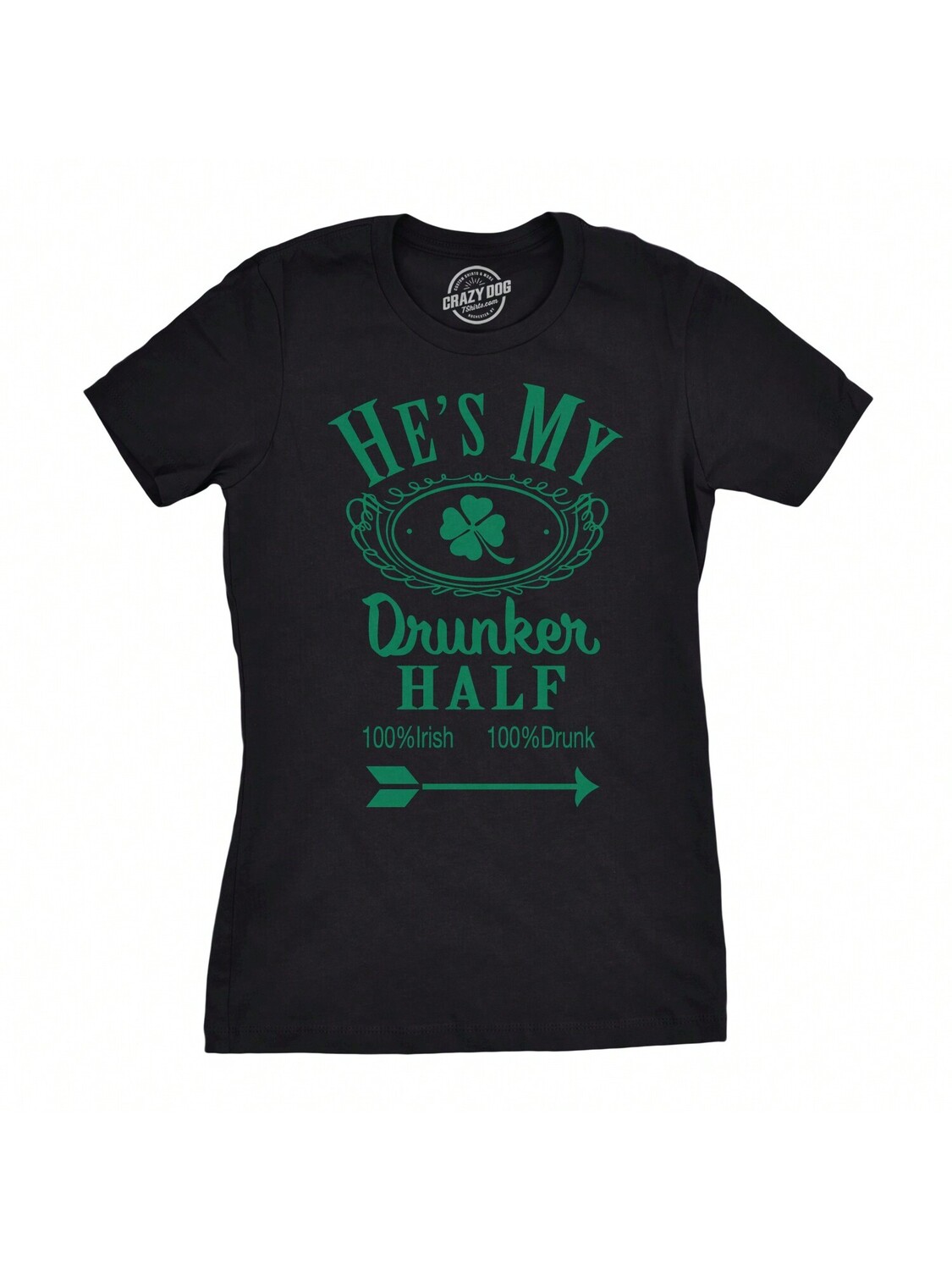 

Футболка Shes My Drunker Half Funny Saint Patty's с рисунком, черный