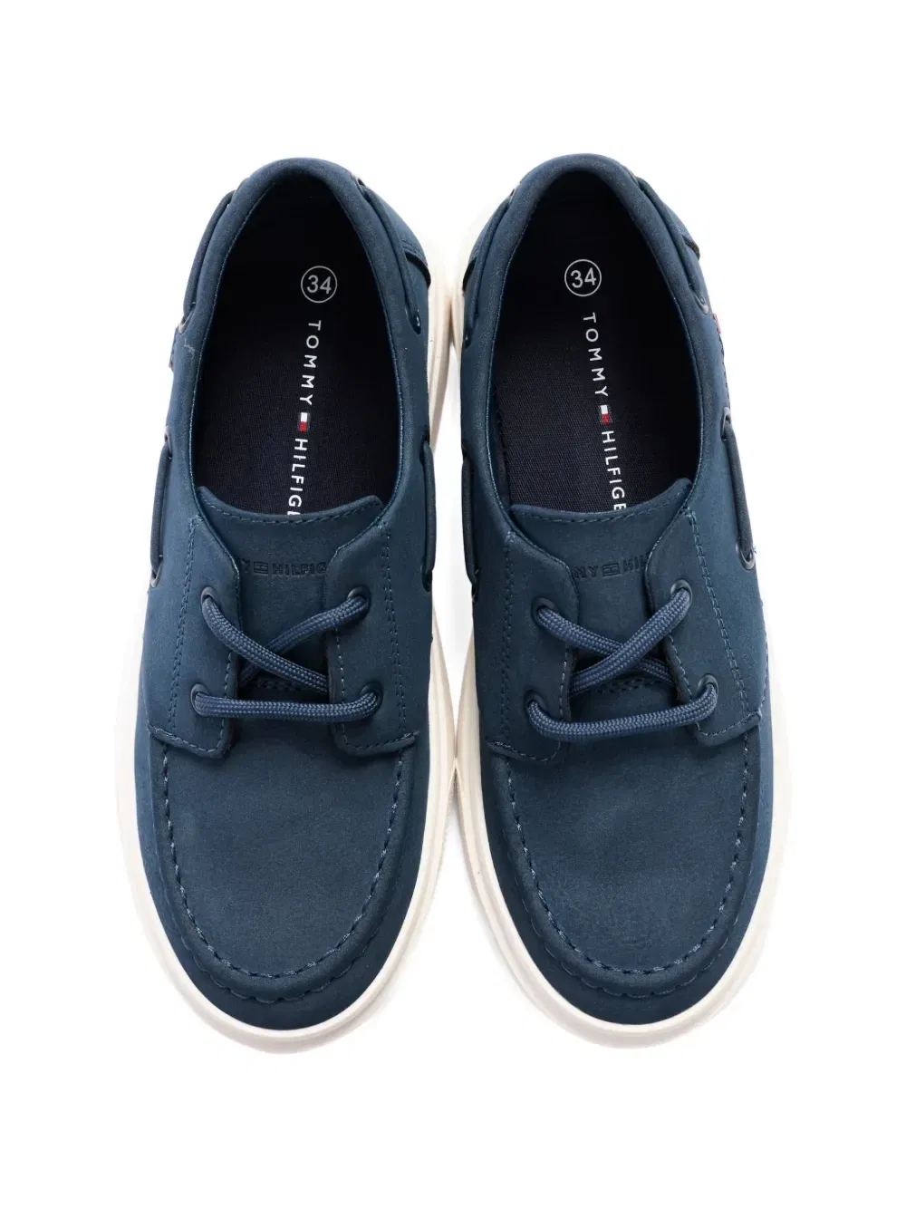 Ботинки-лодочки на шнуровке Tommy Hilfiger Junior, синий — фото 4