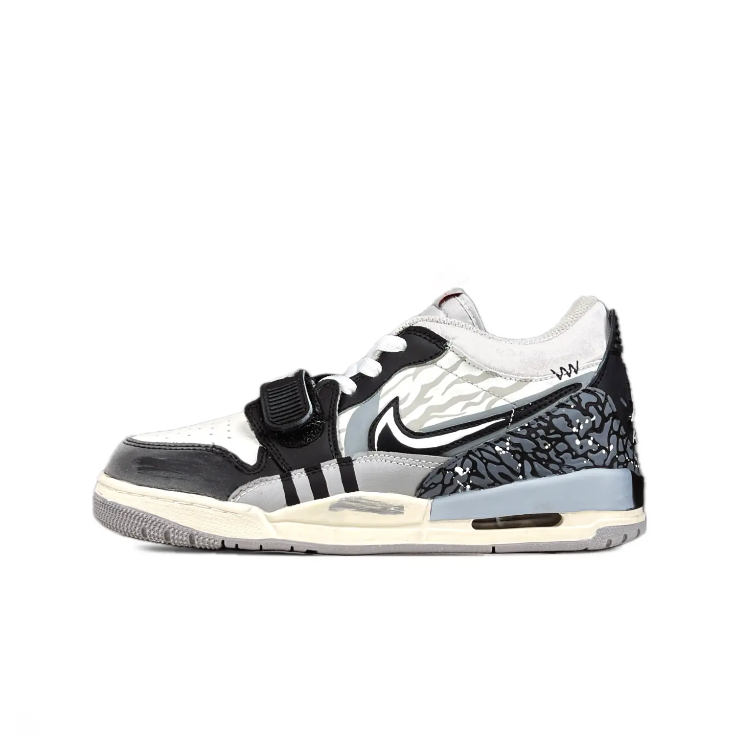 

Кроссовки Jordan Legacy 312 Vintage Basketball Shoes Women's Low-top White/black/gray/beige, черный