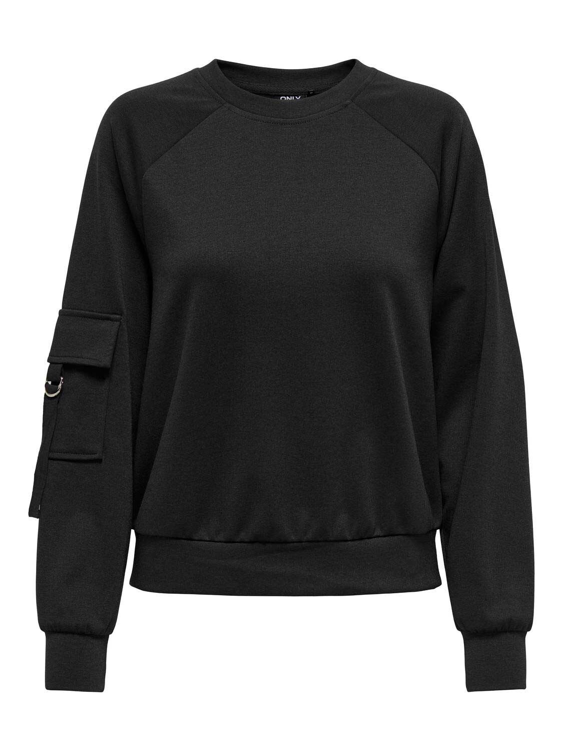 

Блуза Only ONLCORINNE LIFE L/S O-NECK CC SWT, черный