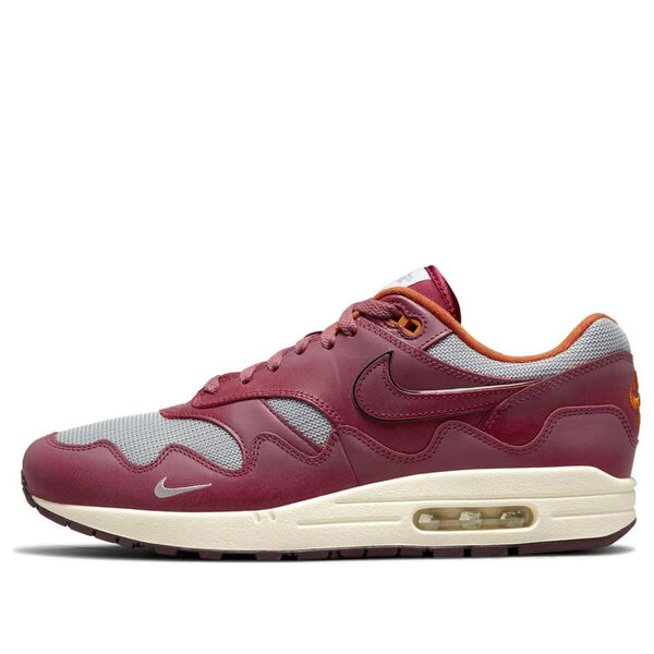 

Кроссовки x patta air max 1 'rush maroon' Nike, серебряный, Серебристый, Кроссовки x patta air max 1 'rush maroon' Nike, серебряный
