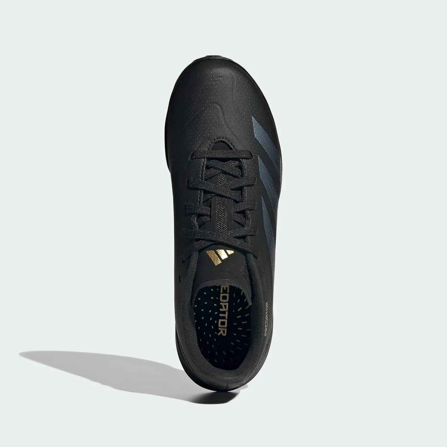 Футбольные кроссовки Adidas Originals Boys' League Predator для игры на траве, черный/металлик — фото 4