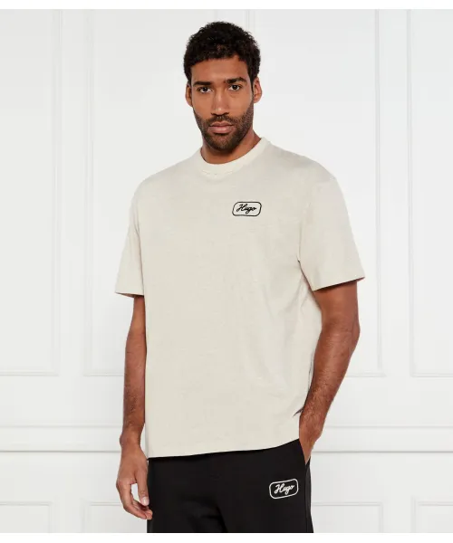 

Футболка с нампижем Loose fit Hugo Blue, бежевый