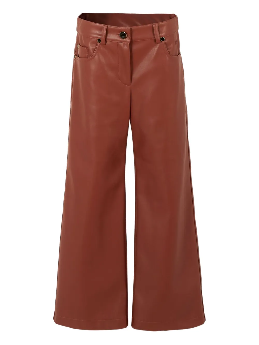 

Широкие брюки MSGM Kids, коричневый