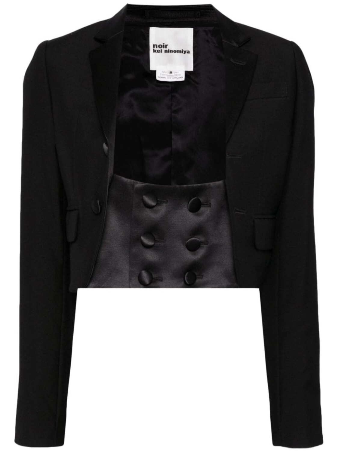 

Noir Kei Ninomiya двубортный смокинг, черный
