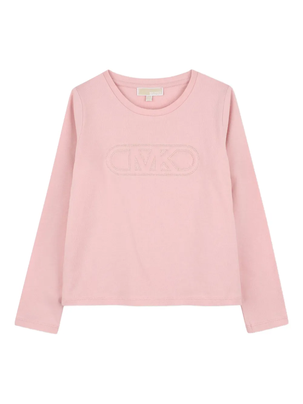 

Футболка с вышитым логотипом Michael Kors Kids, розовый