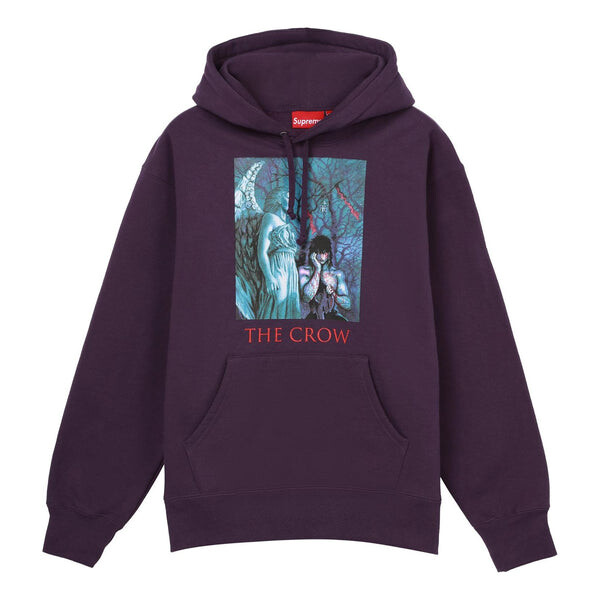 

Толстовка x the crow hooded sweatshirt 'purple blue' Supreme, фиолетовый