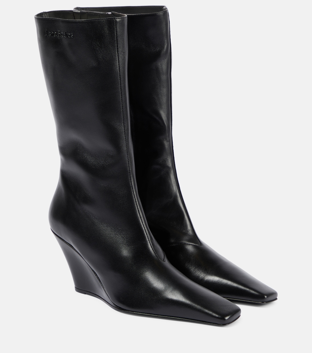 Кожаные ботильоны Brancesca 80 Acne Studios, черный