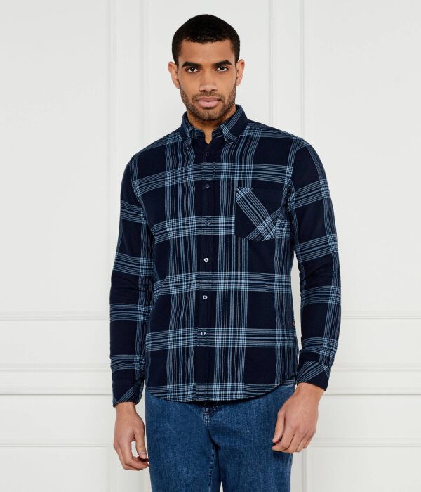 

Рубашка Boss Orange Rickert_m Regular Fit, синий