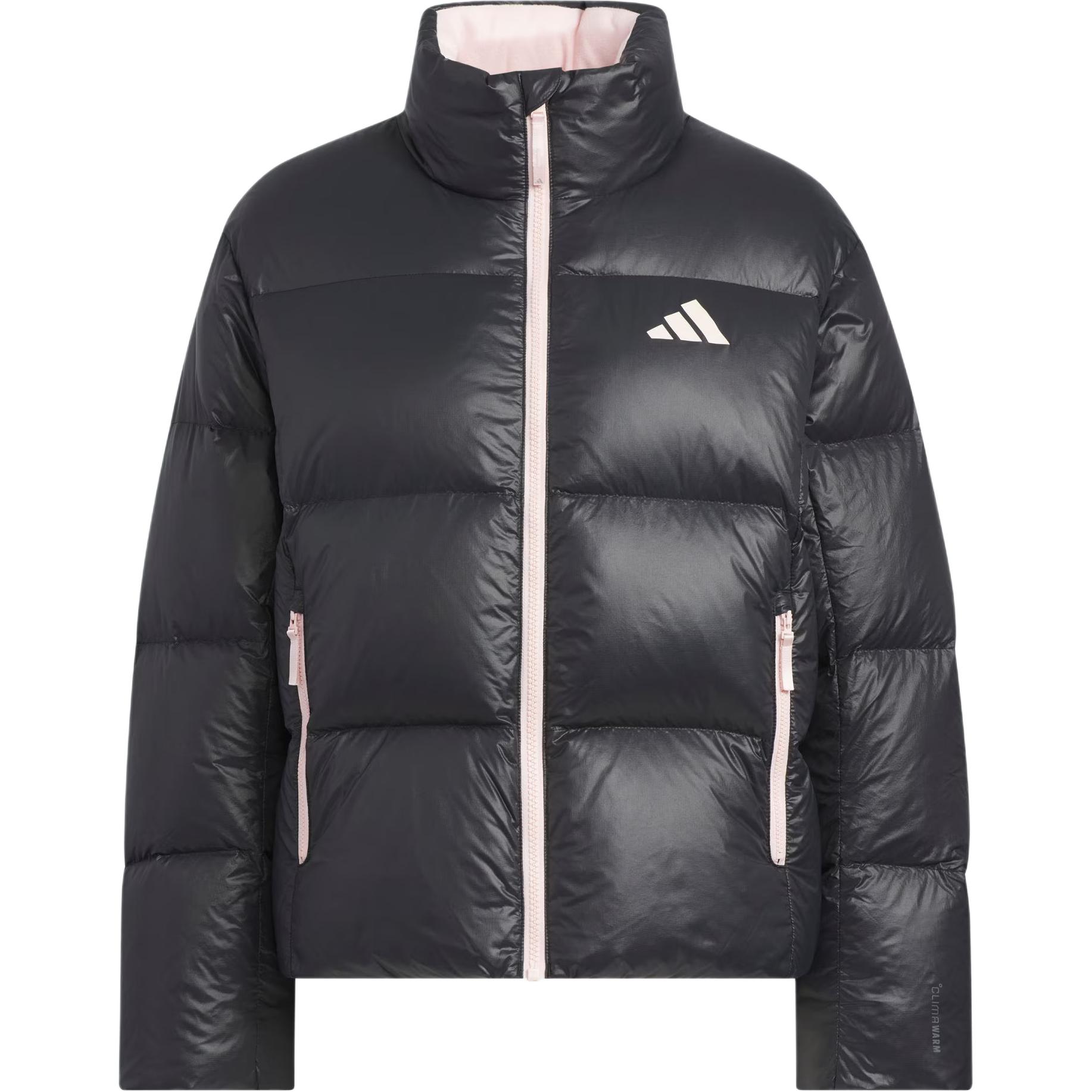 

Женская легкая пуховая куртка FW25 Adidas, черный/светло-розовый