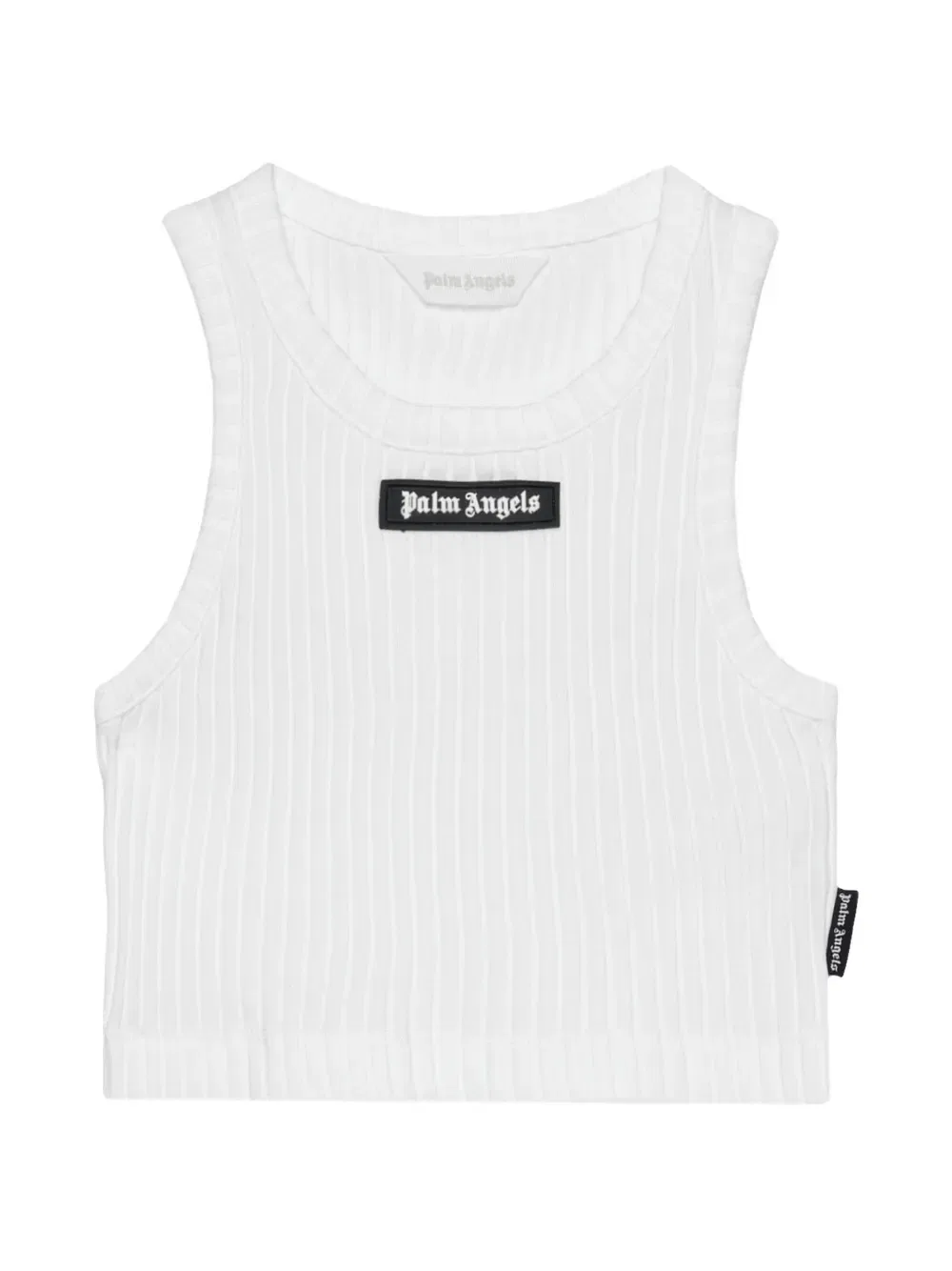 Ребристый топ Palm Angels Kids, белый