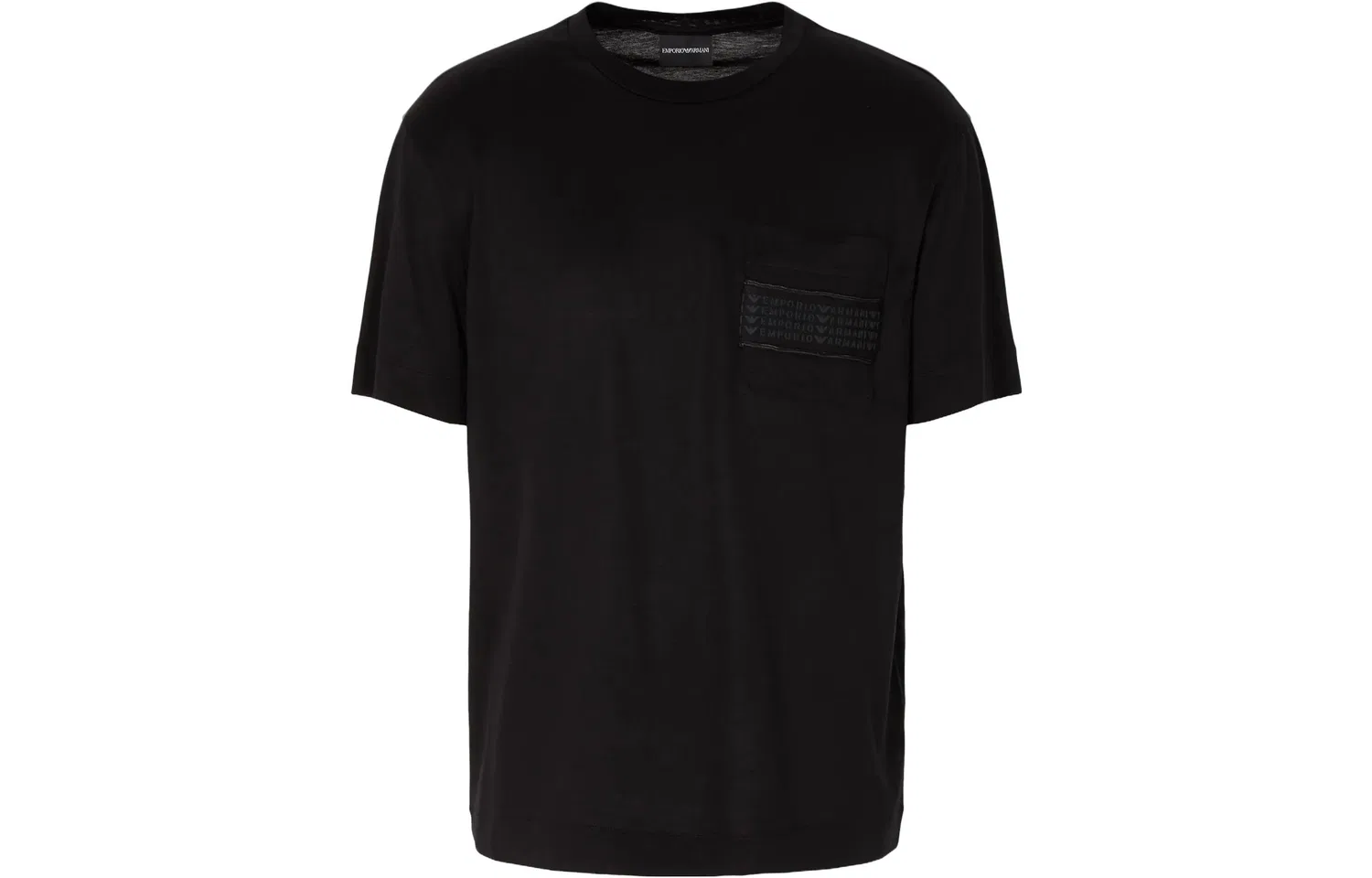 Футболка с логотипом Emporio Armani черная