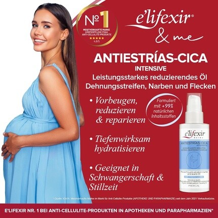 Интенсивное масло против растяжек Cica уменьшает и устраняет растяжки Elifexir — фото 2