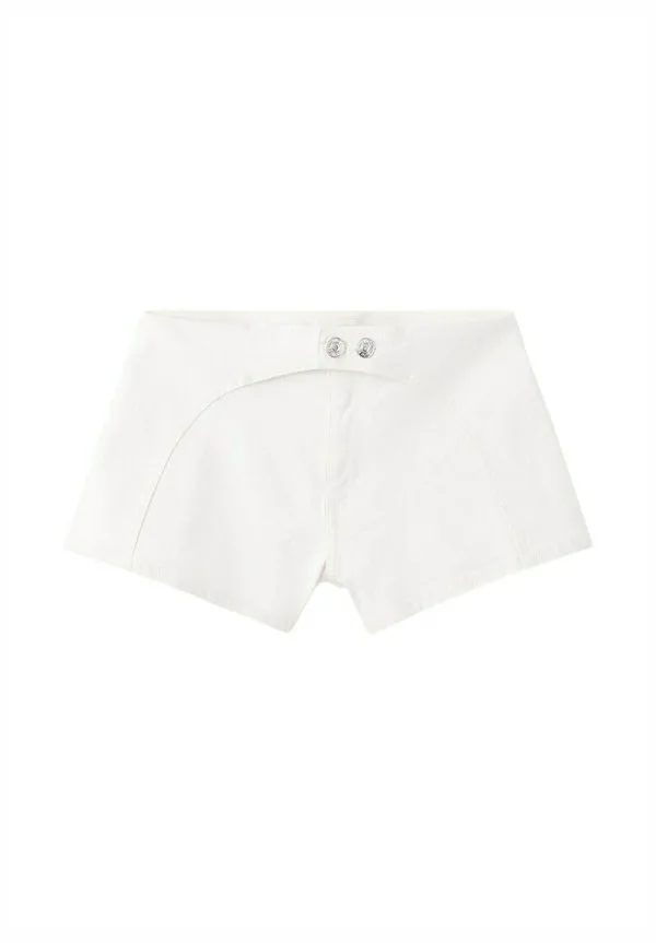Подростковые джинсовые шорты Mango Kids, Off White — фото 2